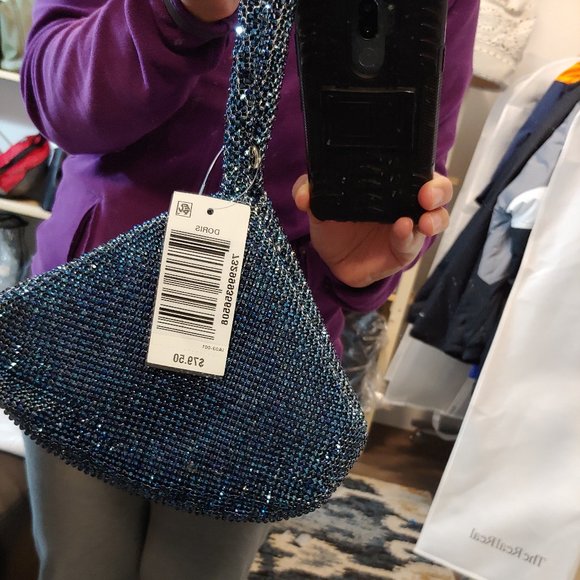 NWT INC International Concepts Doris Sparkle Mesh Pouch - Picture 7 of 15